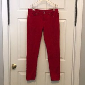 Men's Red Skinny Jeans